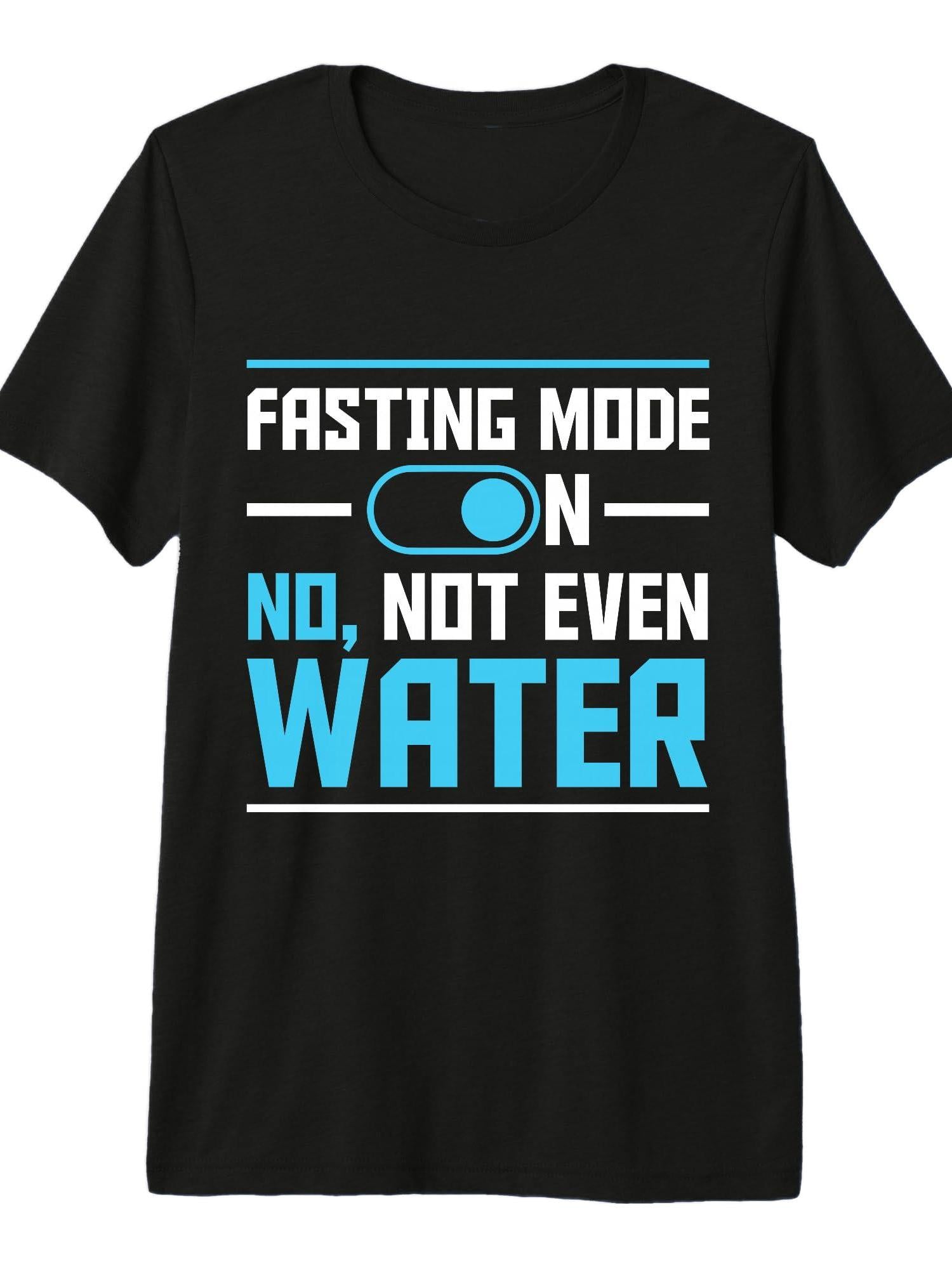 Fasting Mode On No Not Even Water Happy Ramadan Mubarak Premium Tri-Blend T-Shirt Ramadan 180gsm Cotton Round Neck Short Sleeve Men Casual T-Shirt