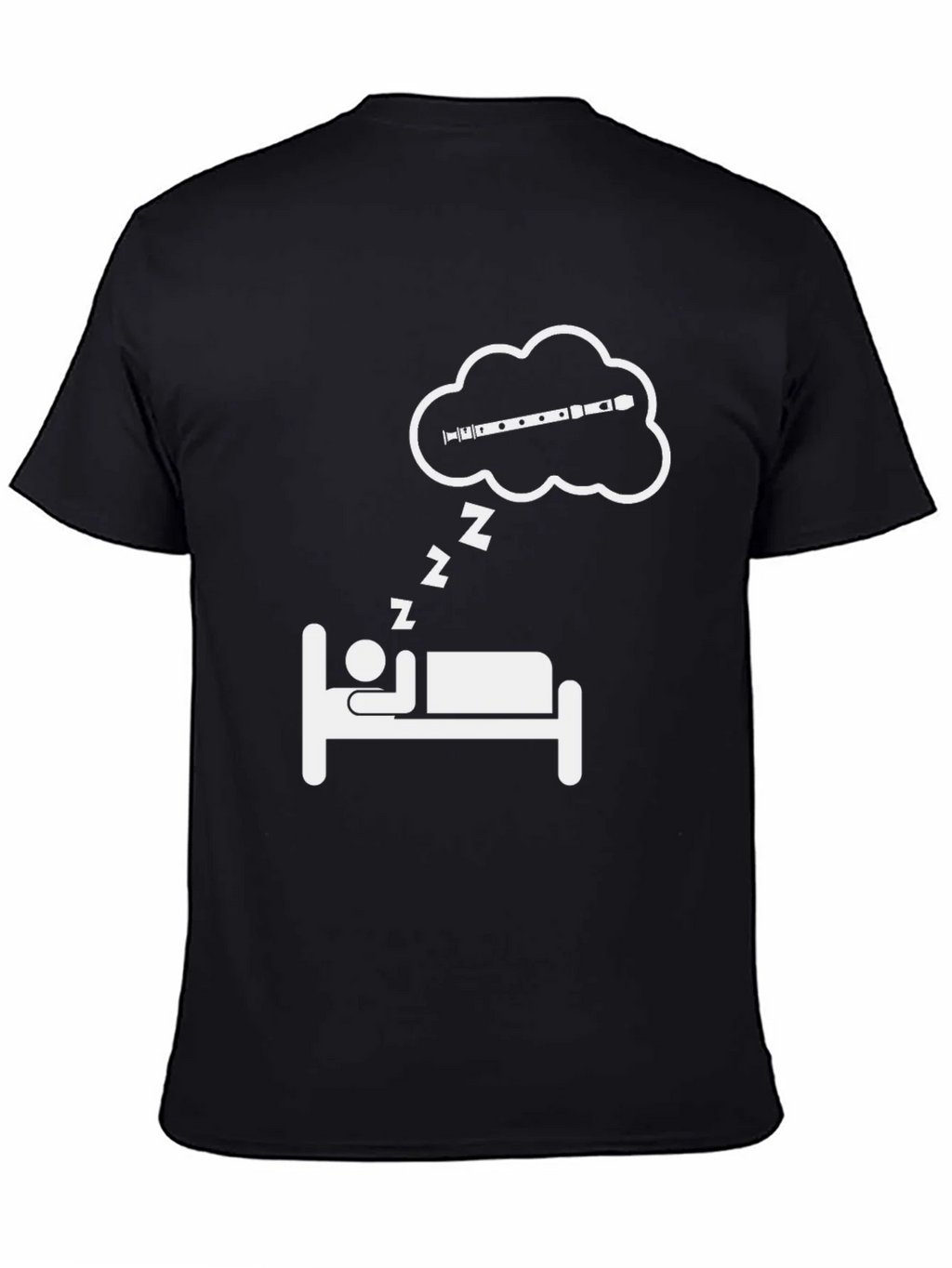 Dreaming Flute T-Shirt - Musicians Sleep Tee