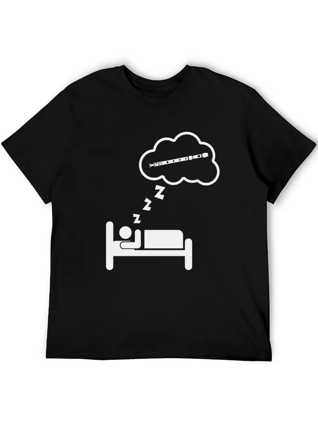 Dreaming Flute T-Shirt - Musicians Sleep Tee