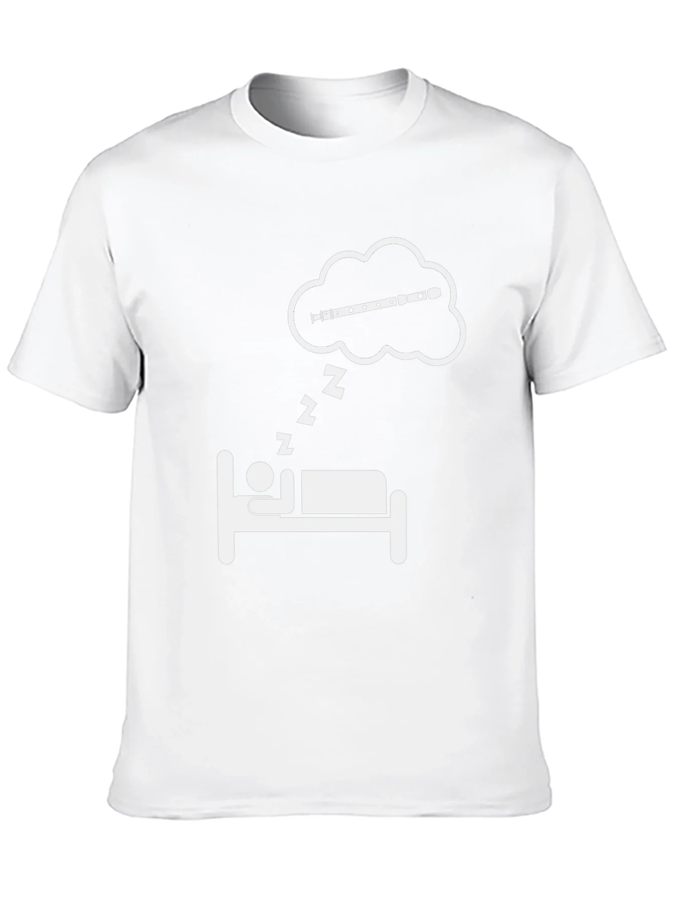 Dreaming Flute T-Shirt - Musicians Sleep Tee