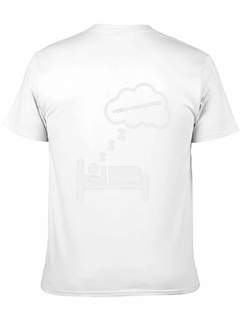 Dreaming Flute T-Shirt - Musicians Sleep Tee