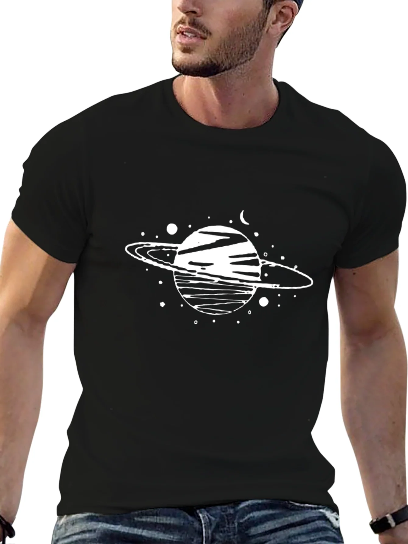 Planet Graphic Tee - Stylish Space Design