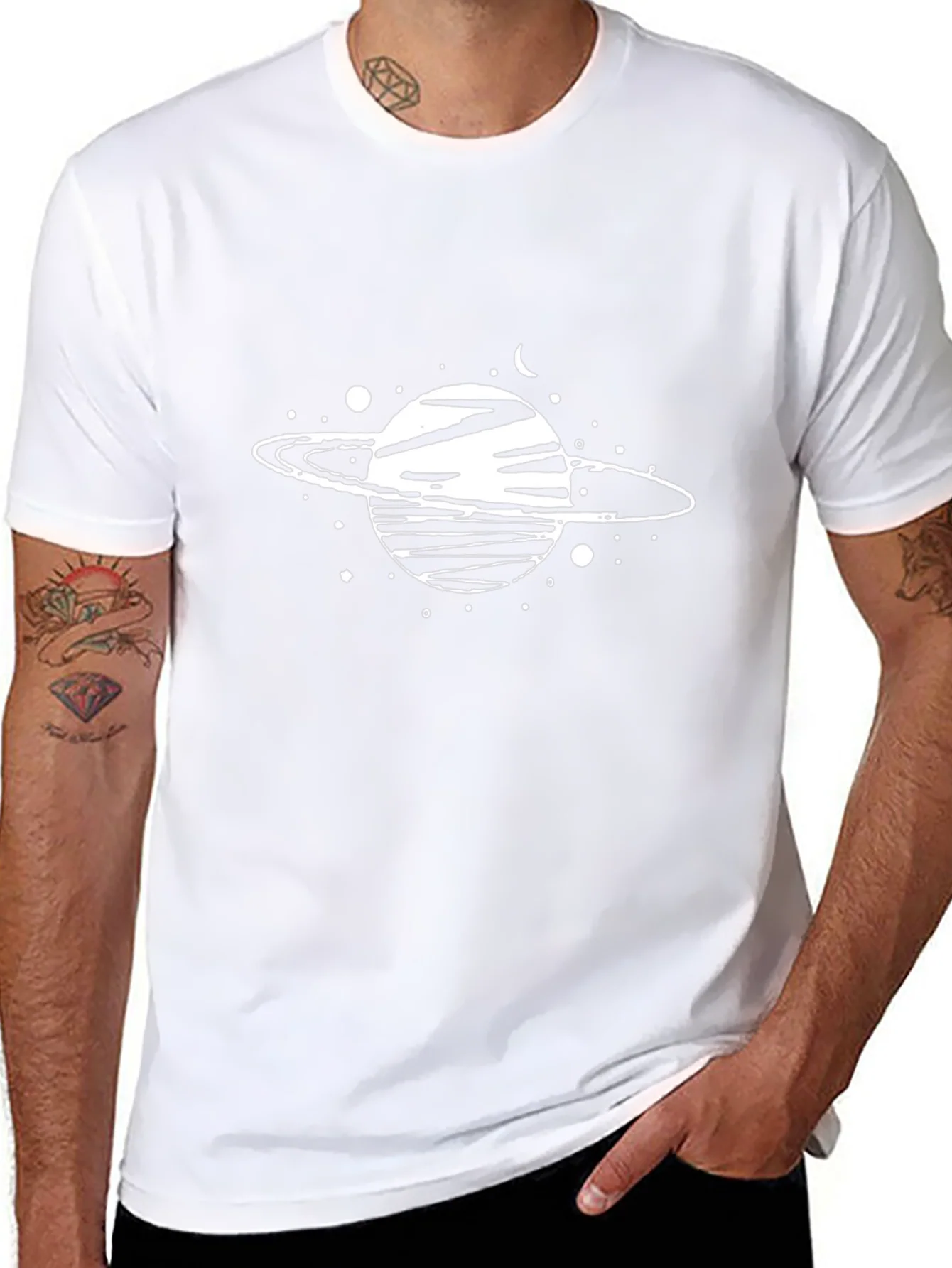 Planet Graphic Tee - Stylish Space Design