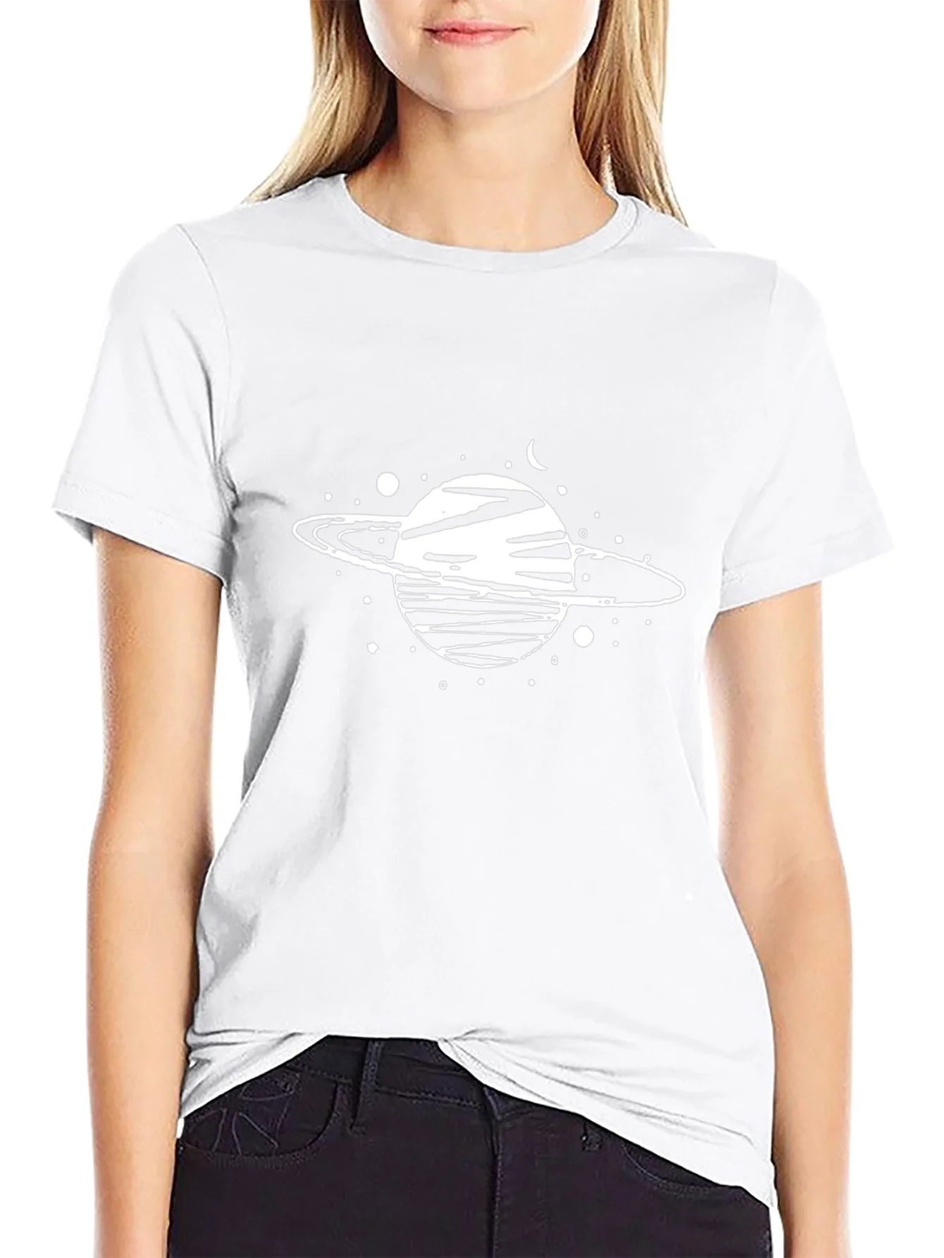 Planet Graphic Tee - Stylish Space Design