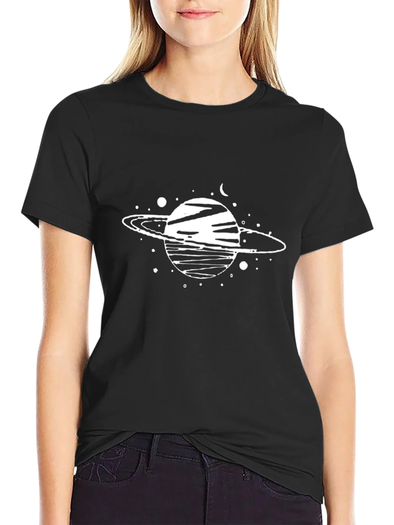 Planet Graphic Tee - Stylish Space Design