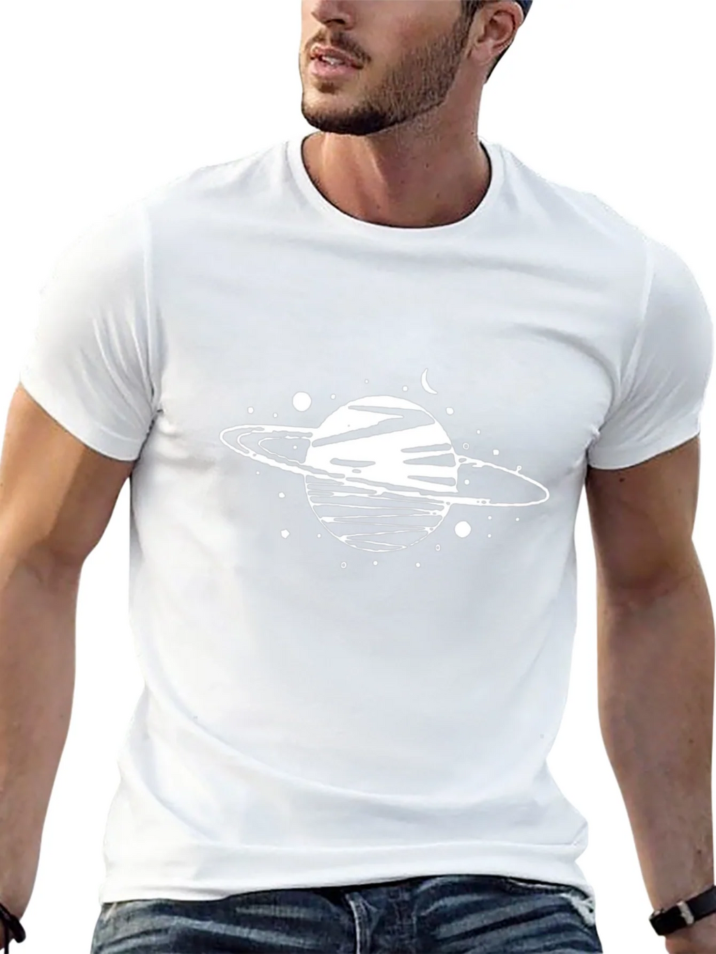 Planet Graphic Tee - Stylish Space Design