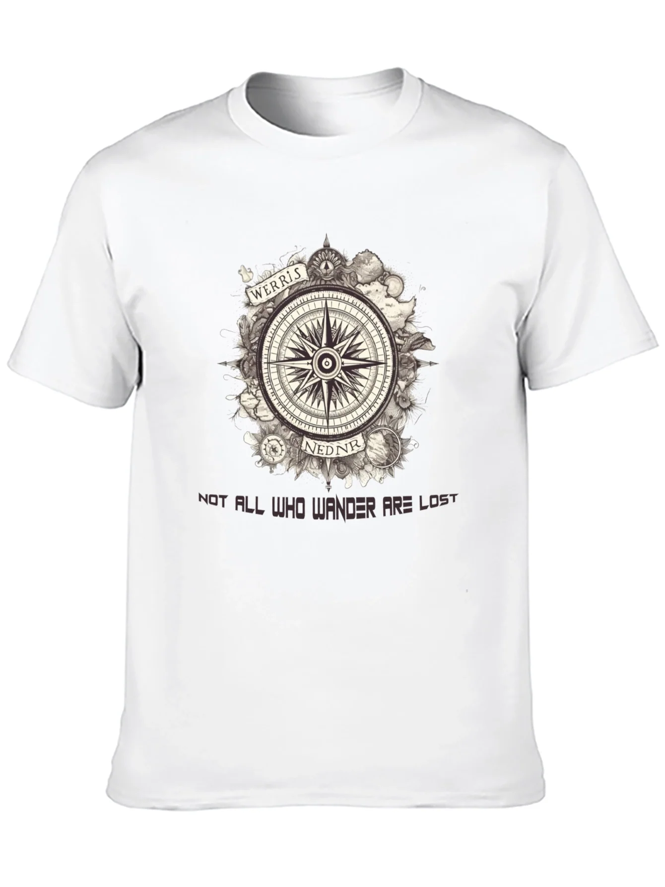 Werris Nednr Compass Graphic Tee - Wanderlust Edition