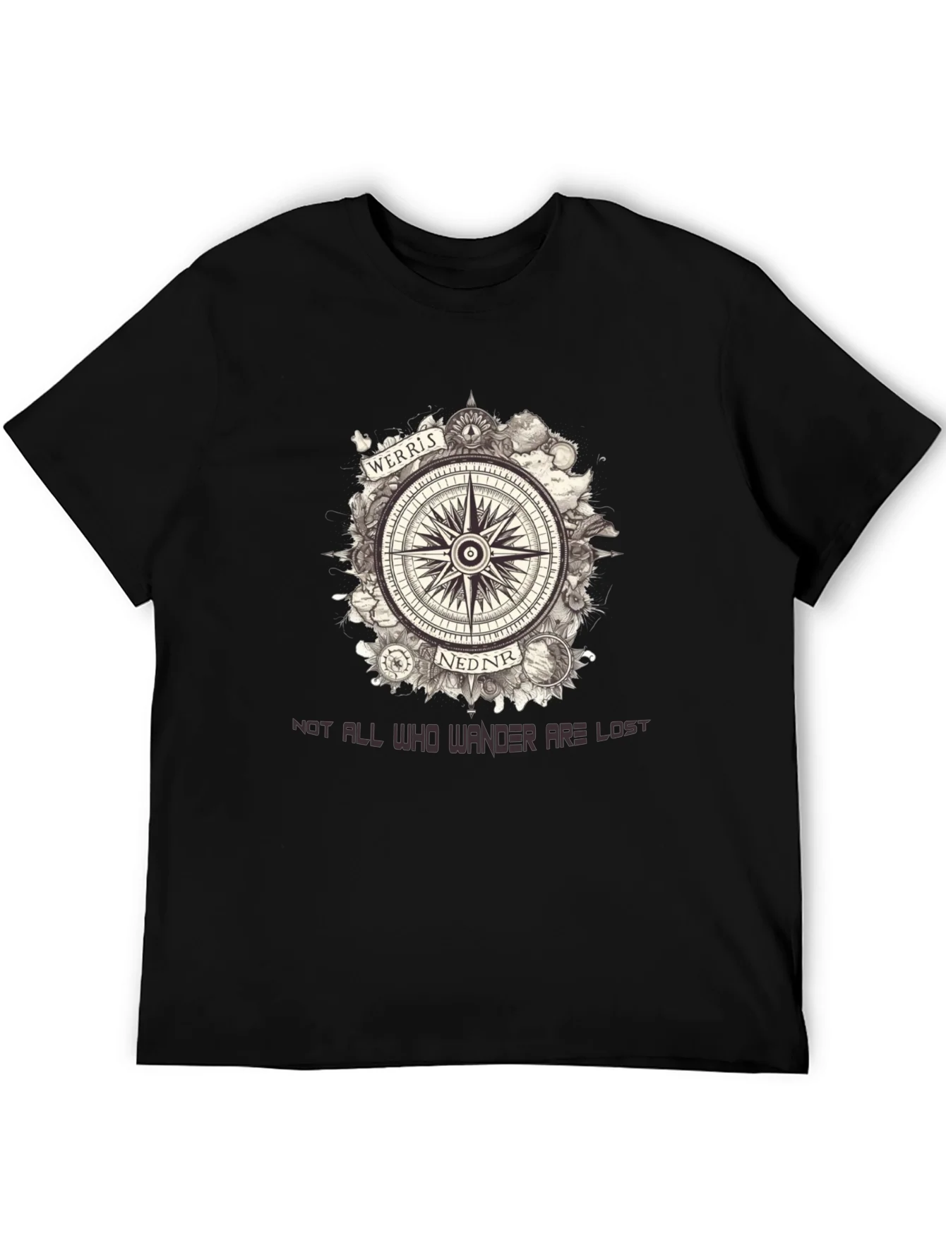 Werris Nednr Compass Graphic Tee - Wanderlust Edition