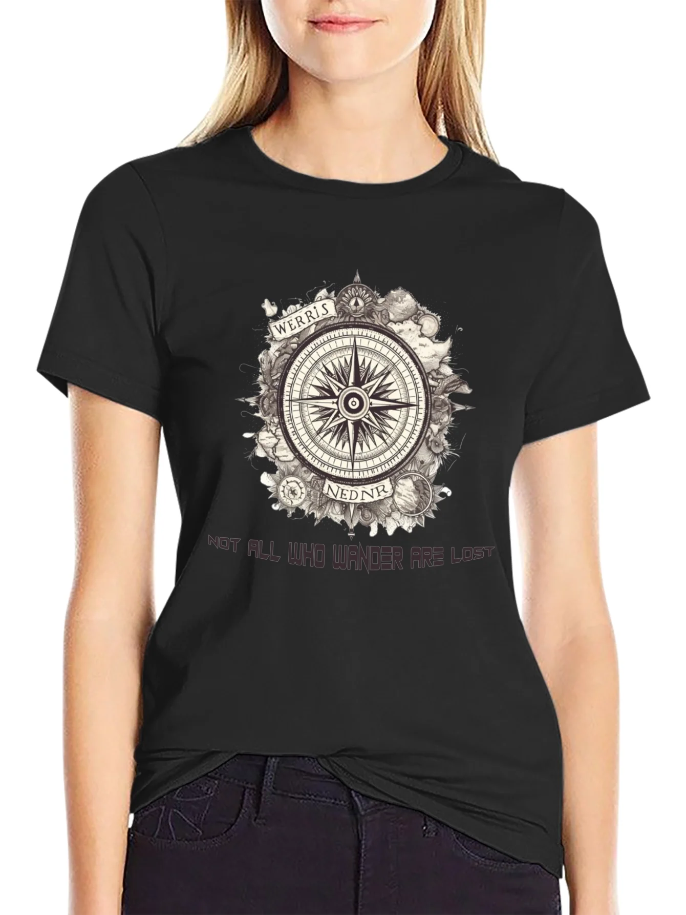 Werris Nednr Compass Graphic Tee - Wanderlust Edition