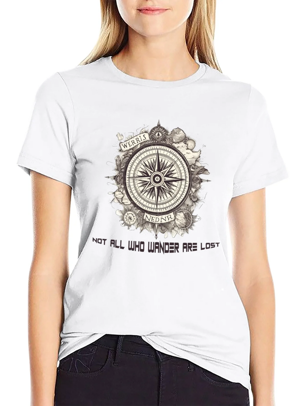 Werris Nednr Compass Graphic Tee - Wanderlust Edition