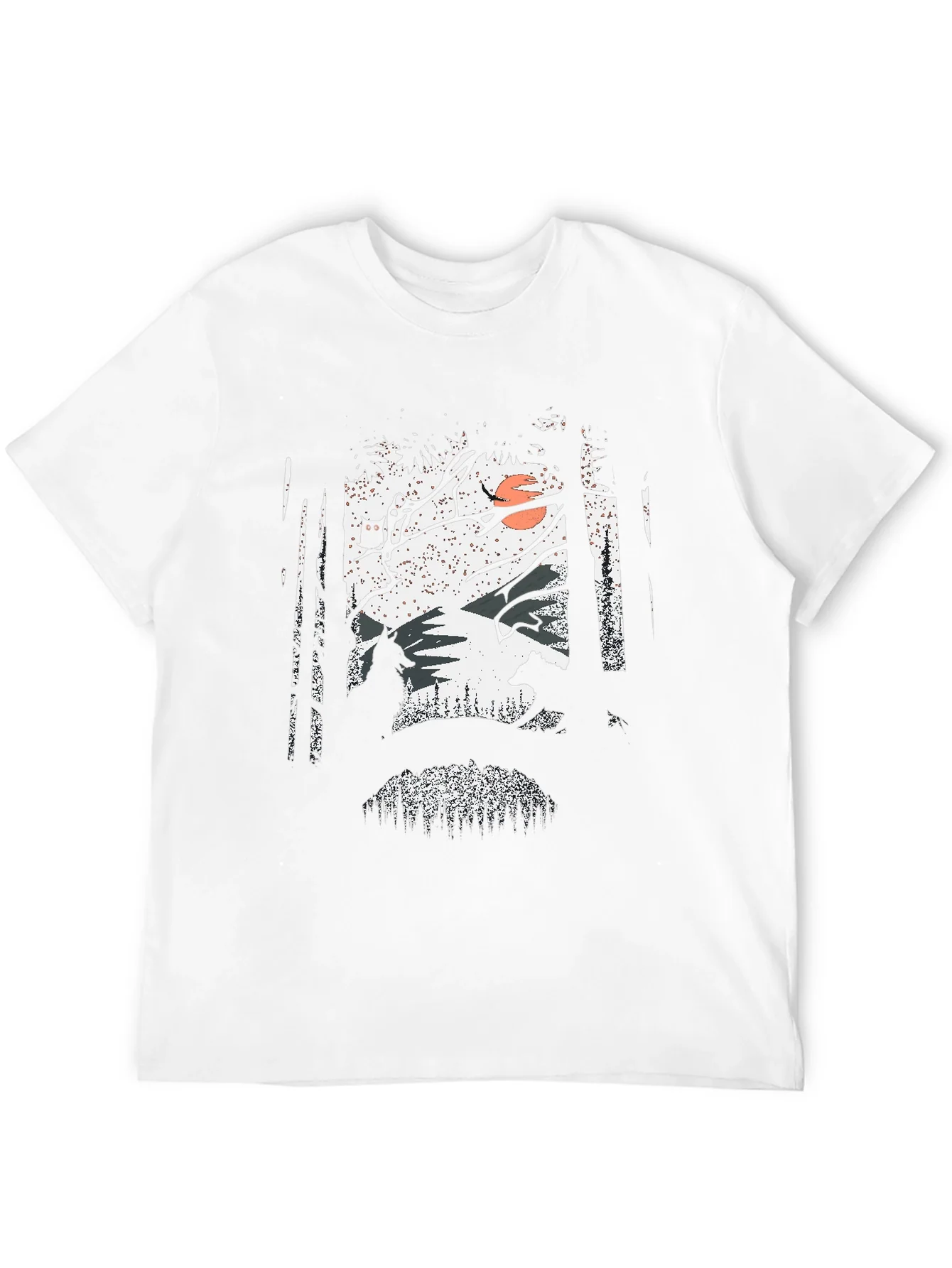 Nature Scene Graphic Print Tee