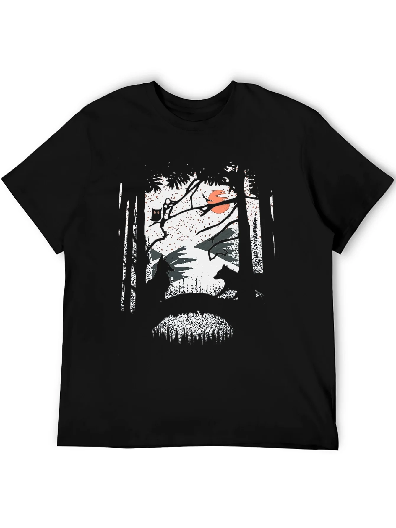 Nature Scene Graphic Print Tee
