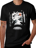 Nature Scene Graphic Print Tee