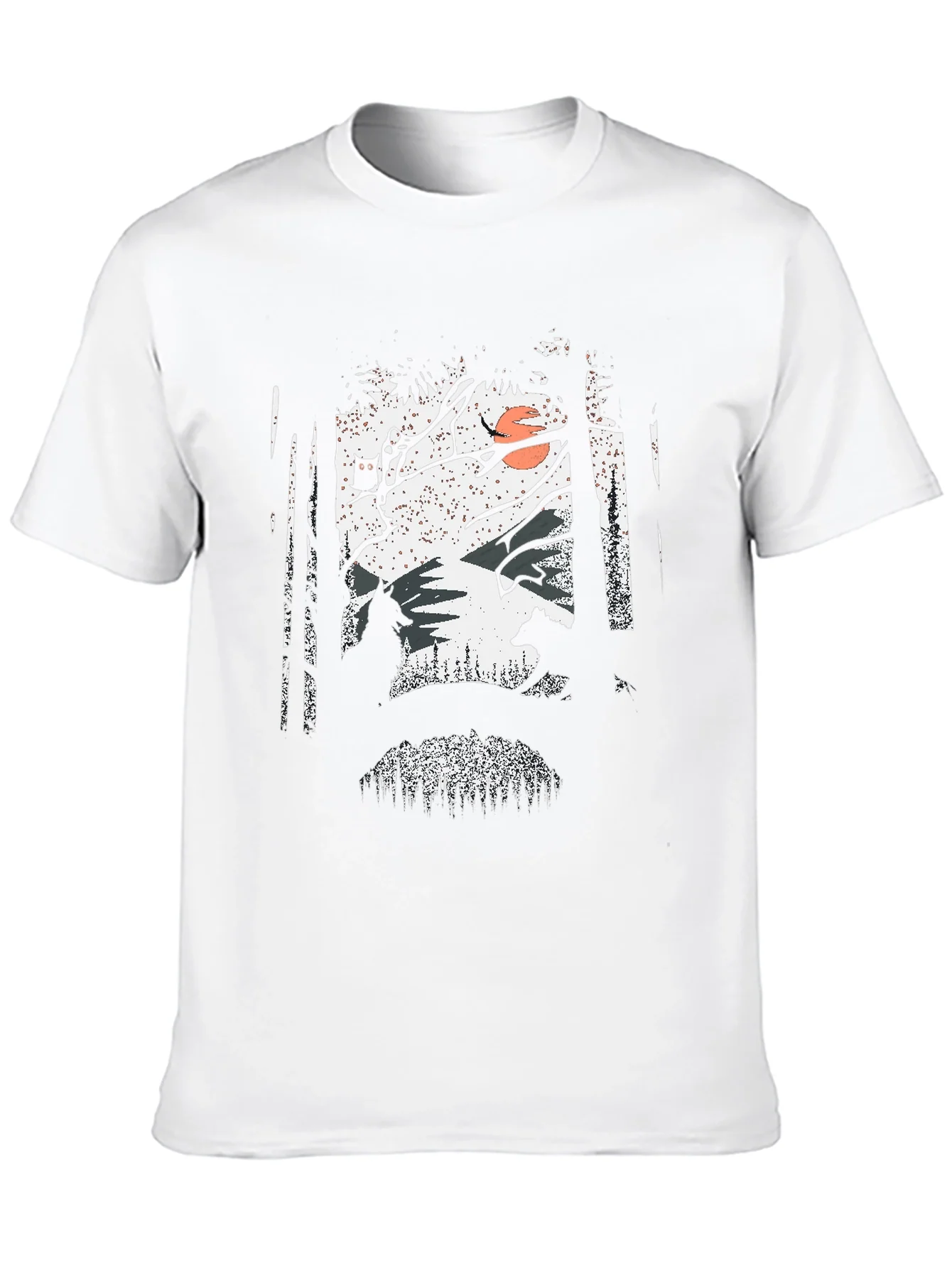 Nature Scene Graphic Print Tee