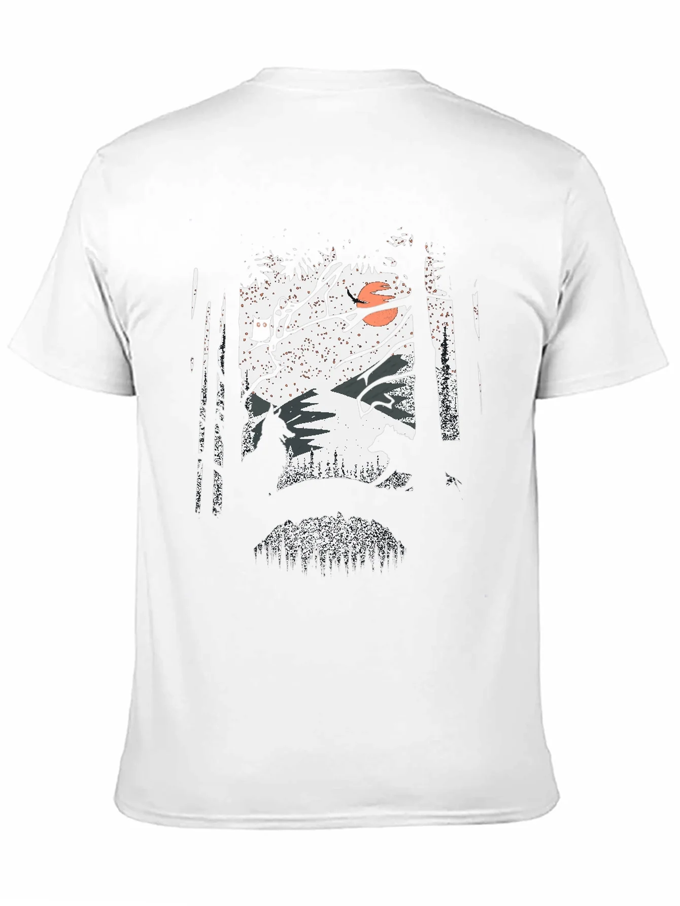 Nature Scene Graphic Print Tee