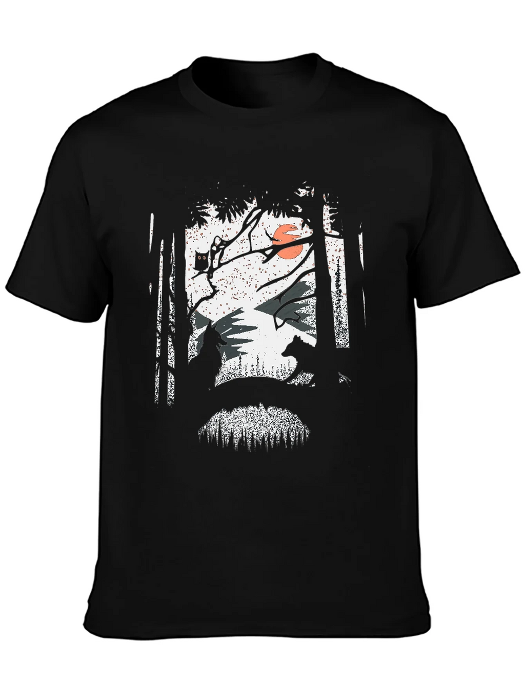 Nature Scene Graphic Print Tee