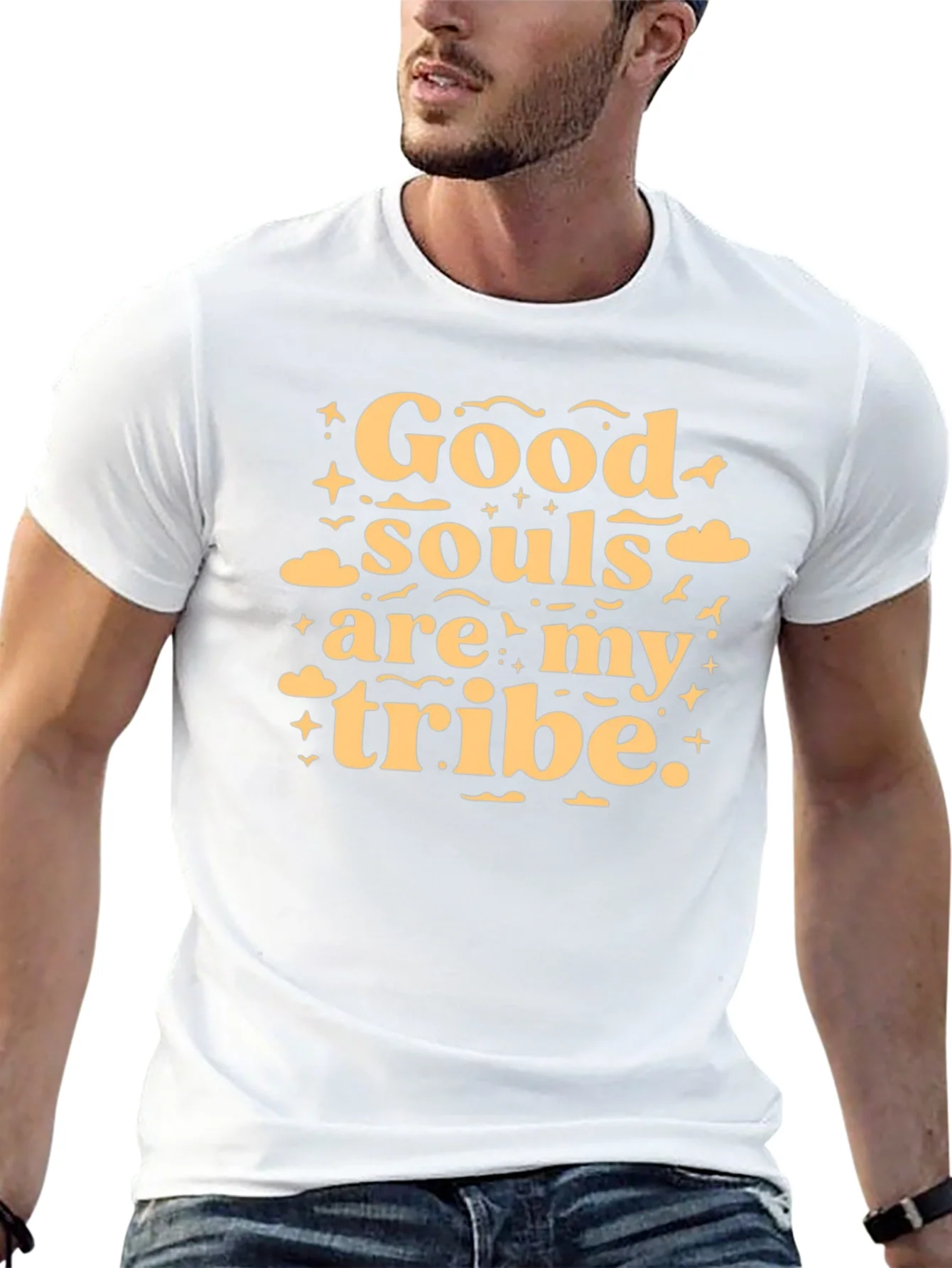Good Souls Tribe Tee - Black Crew Neck T-Shirt