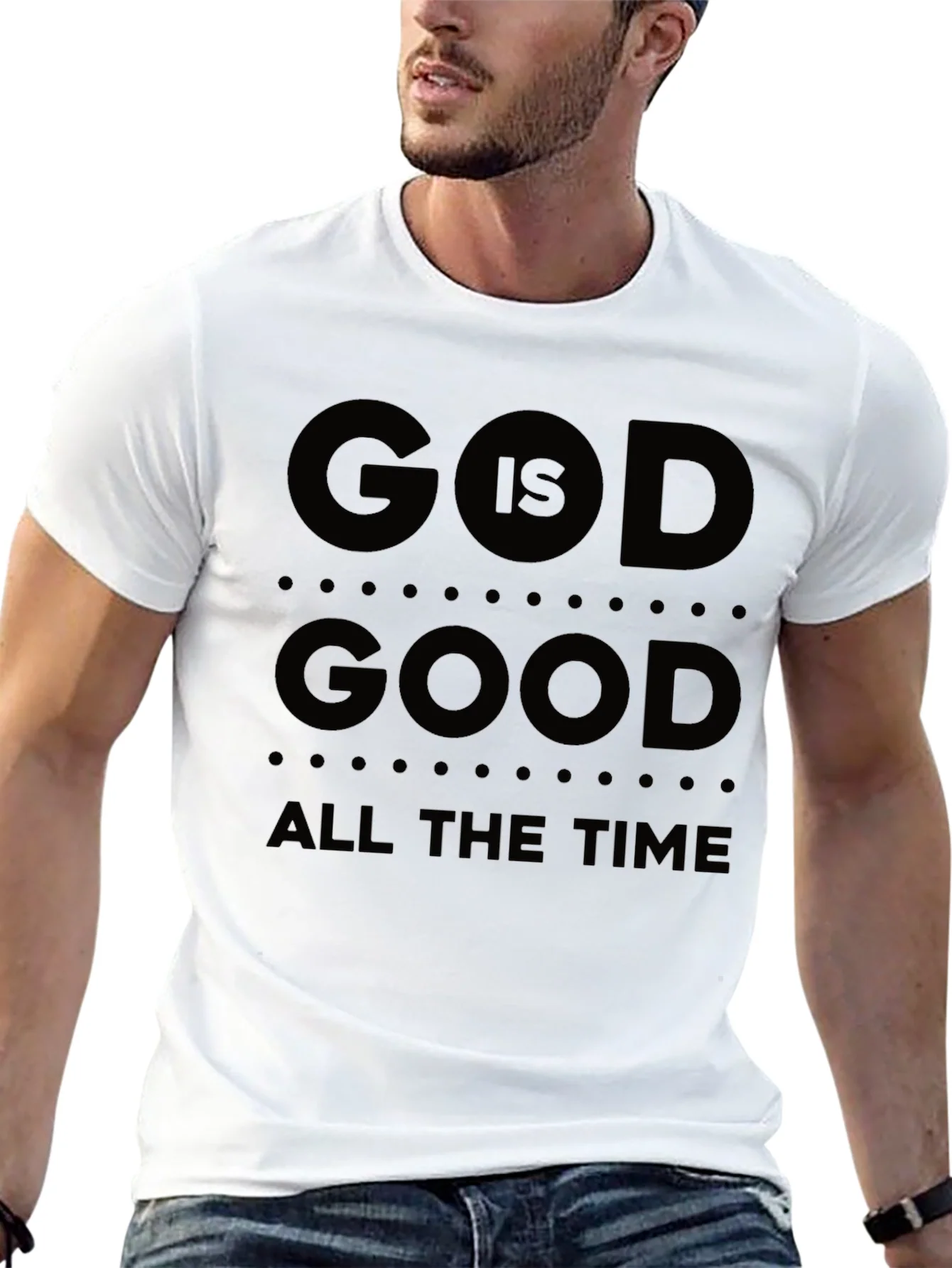 God Is Good T-Shirt All The Time Black