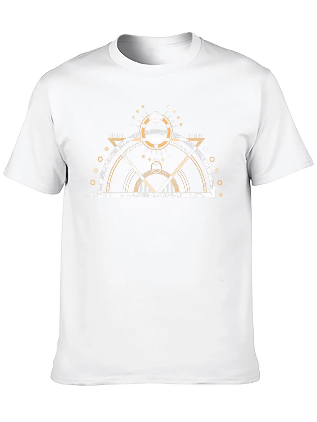 Geometric Print Graphic Tee - Modern Design