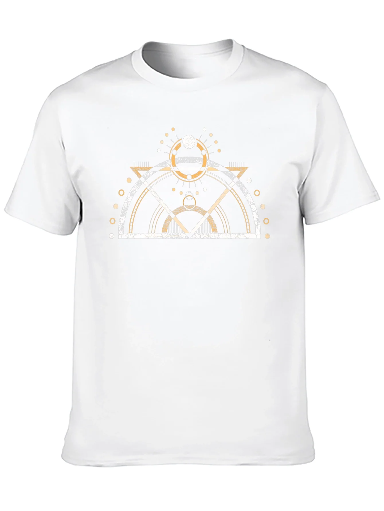 Geometric Print Graphic Tee - Modern Design