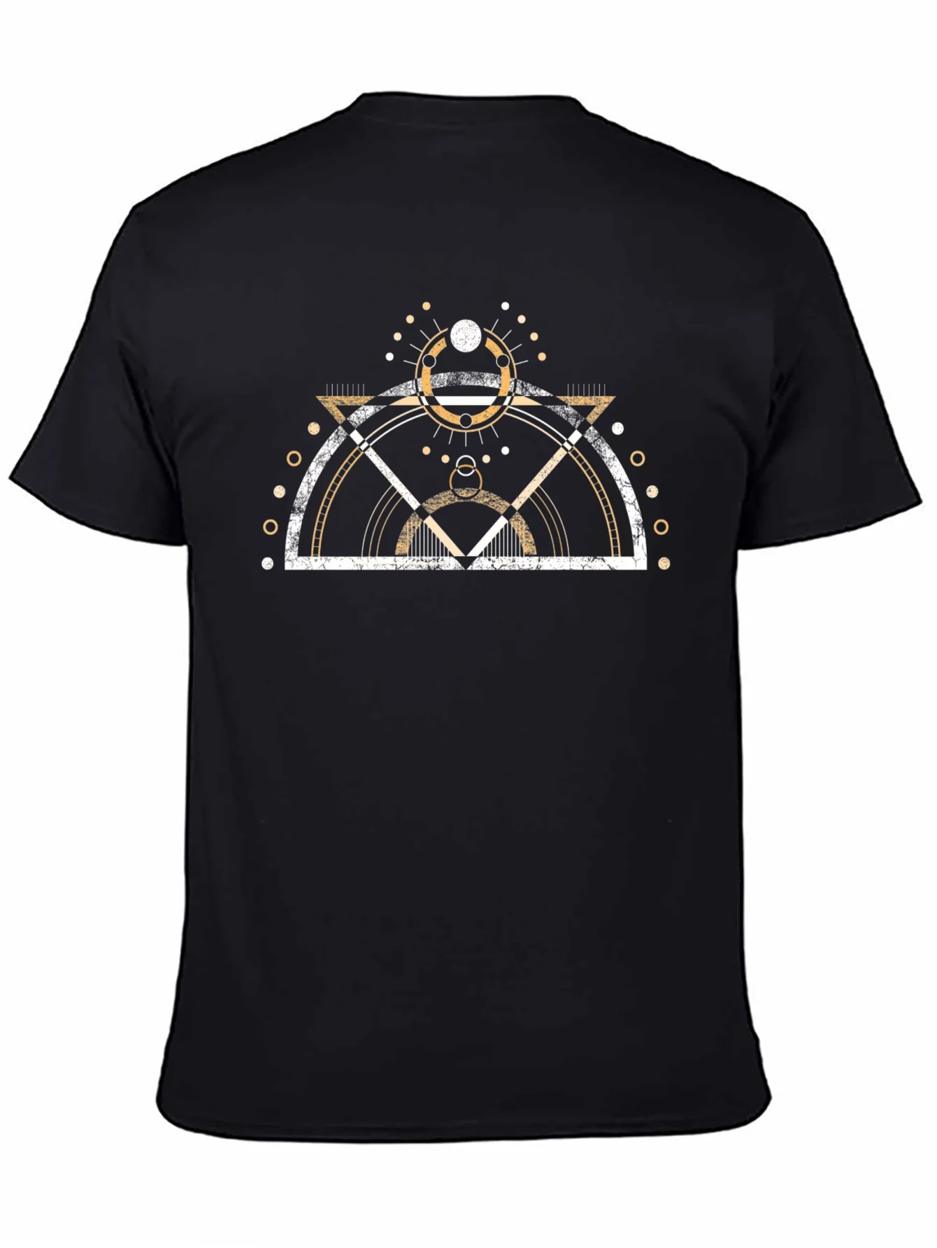 Geometric Print Graphic Tee - Modern Design