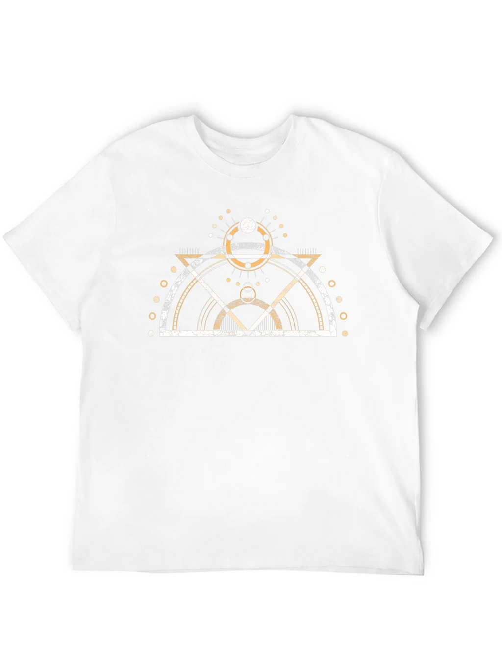 Geometric Print Graphic Tee - Modern Design