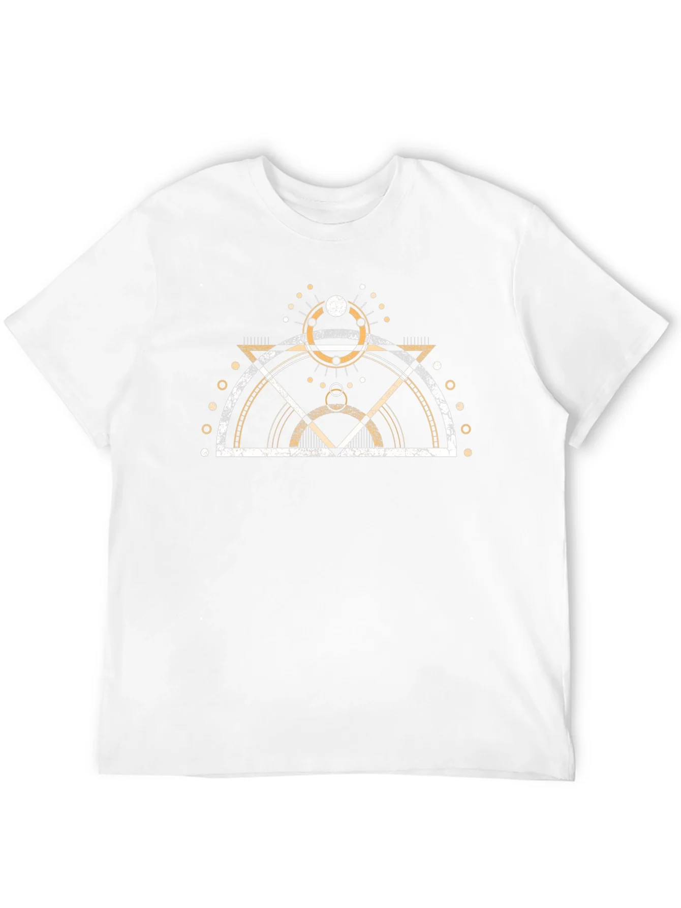 Geometric Print Graphic Tee - Modern Design