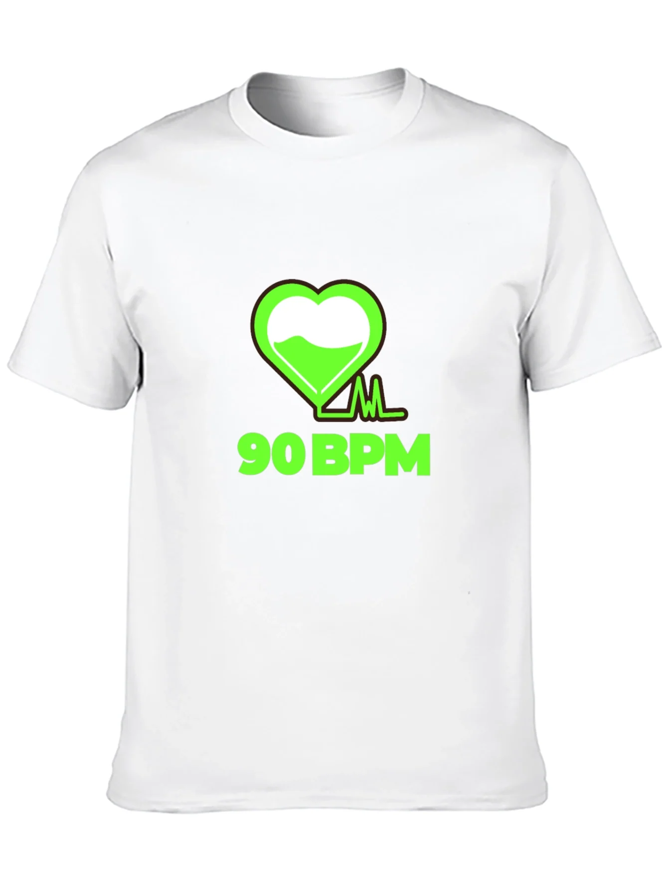 90 BPM Heartbeat Graphic Tee - Black