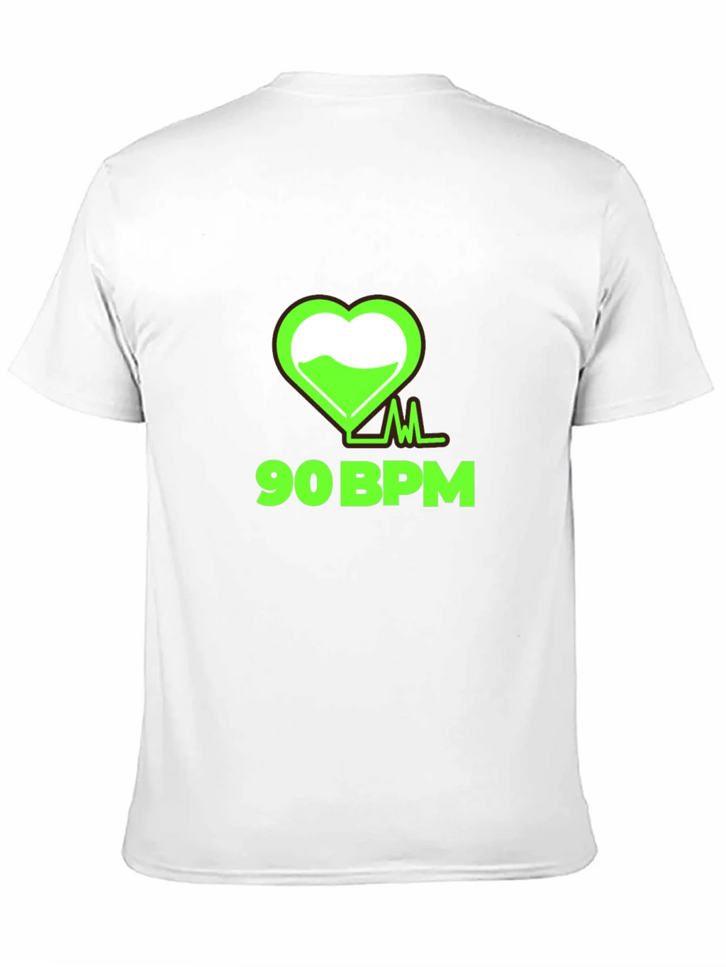 90 BPM Heartbeat Graphic Tee - Black