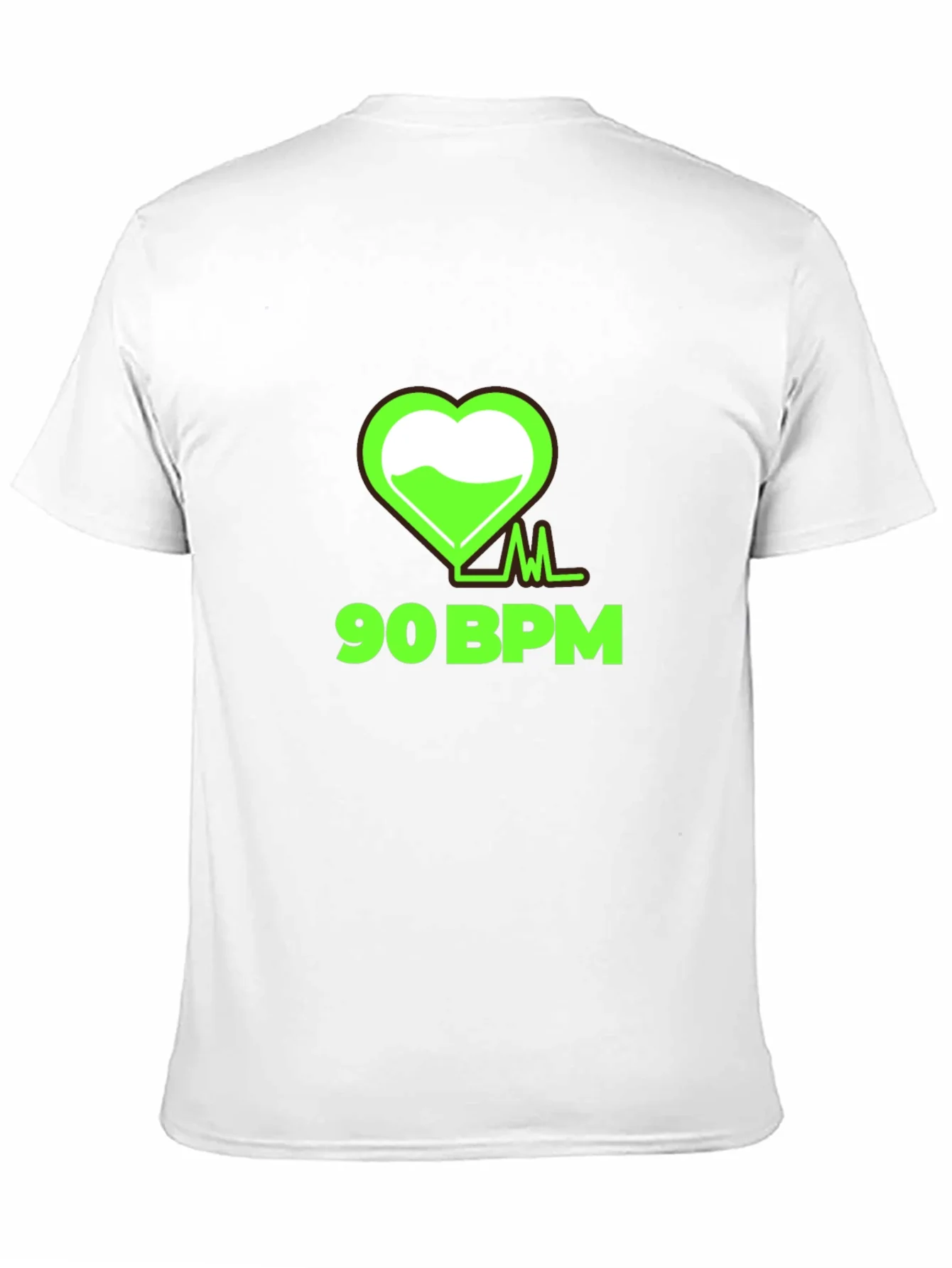 90 BPM Heartbeat Graphic Tee - Black