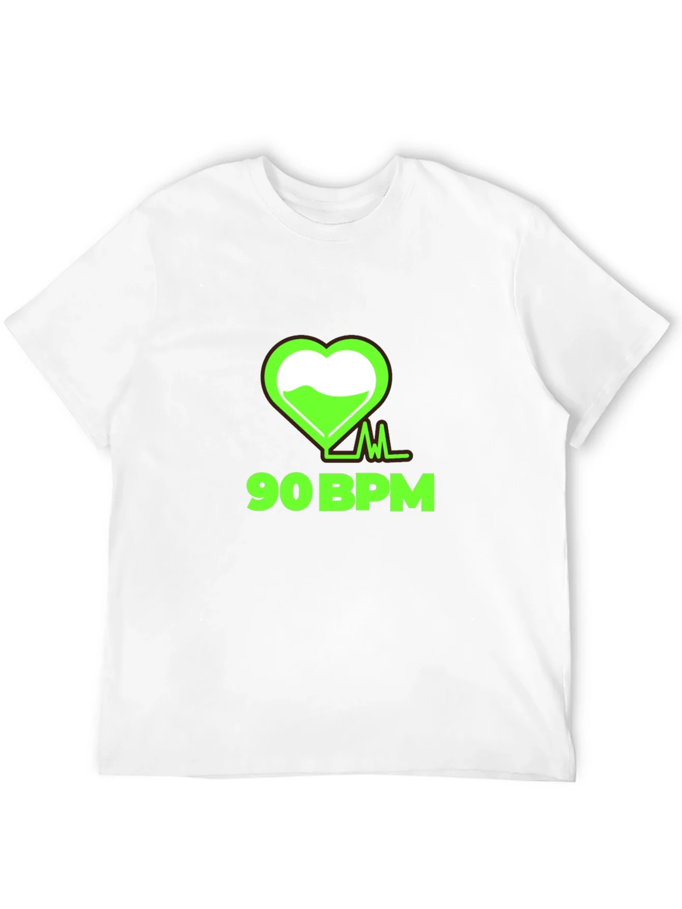 90 BPM Heartbeat Graphic Tee - Black
