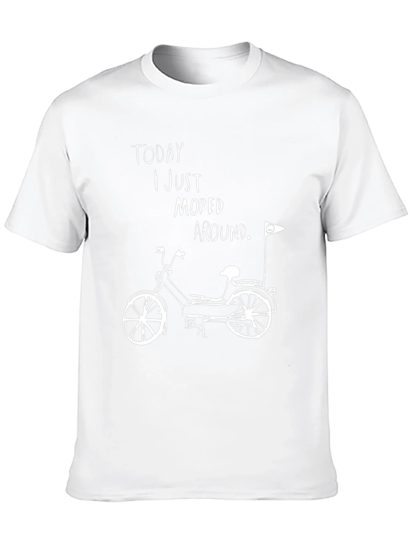 Moped Around Graphic Tee - Black