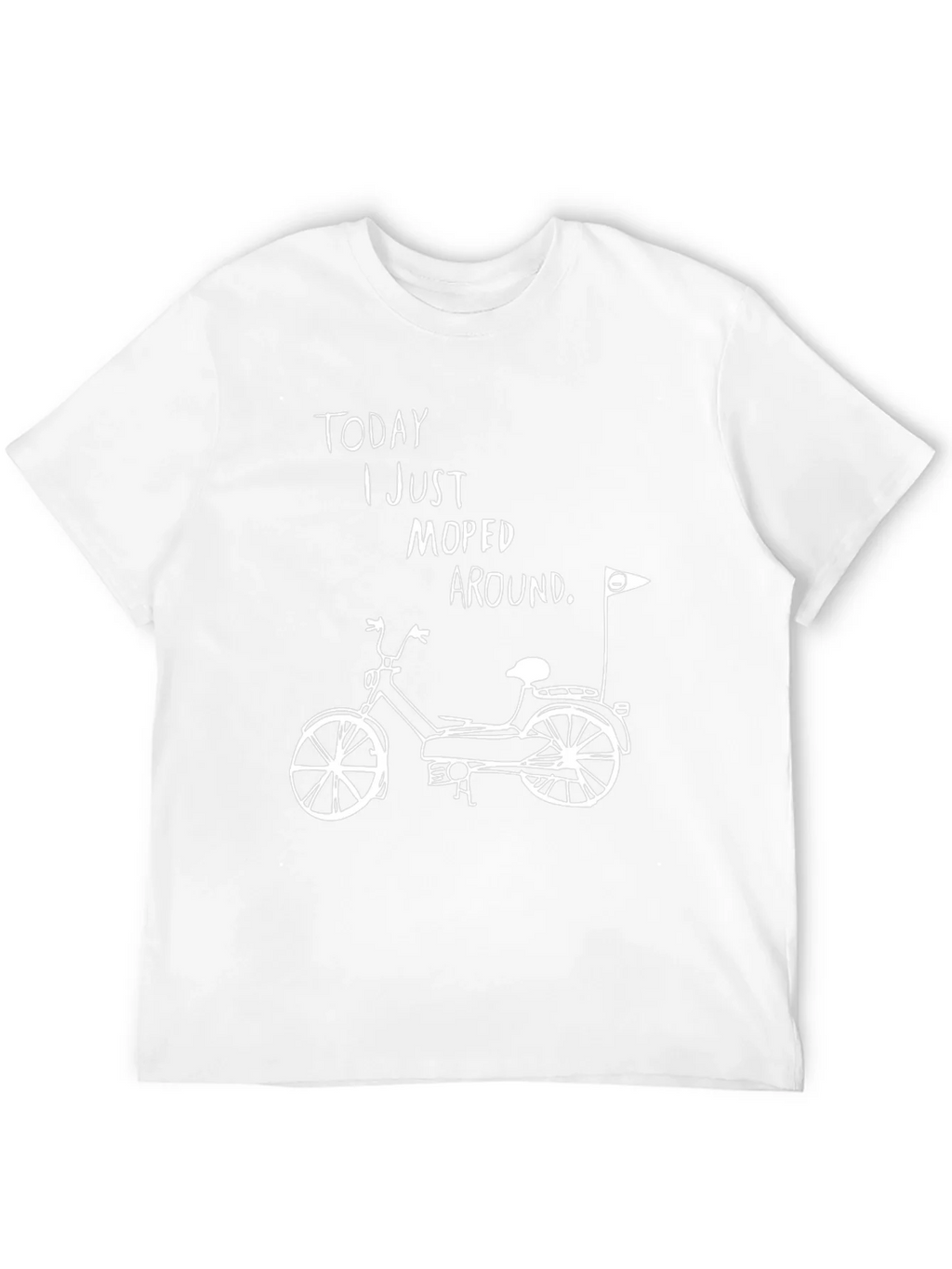 Moped Around Graphic Tee - Black