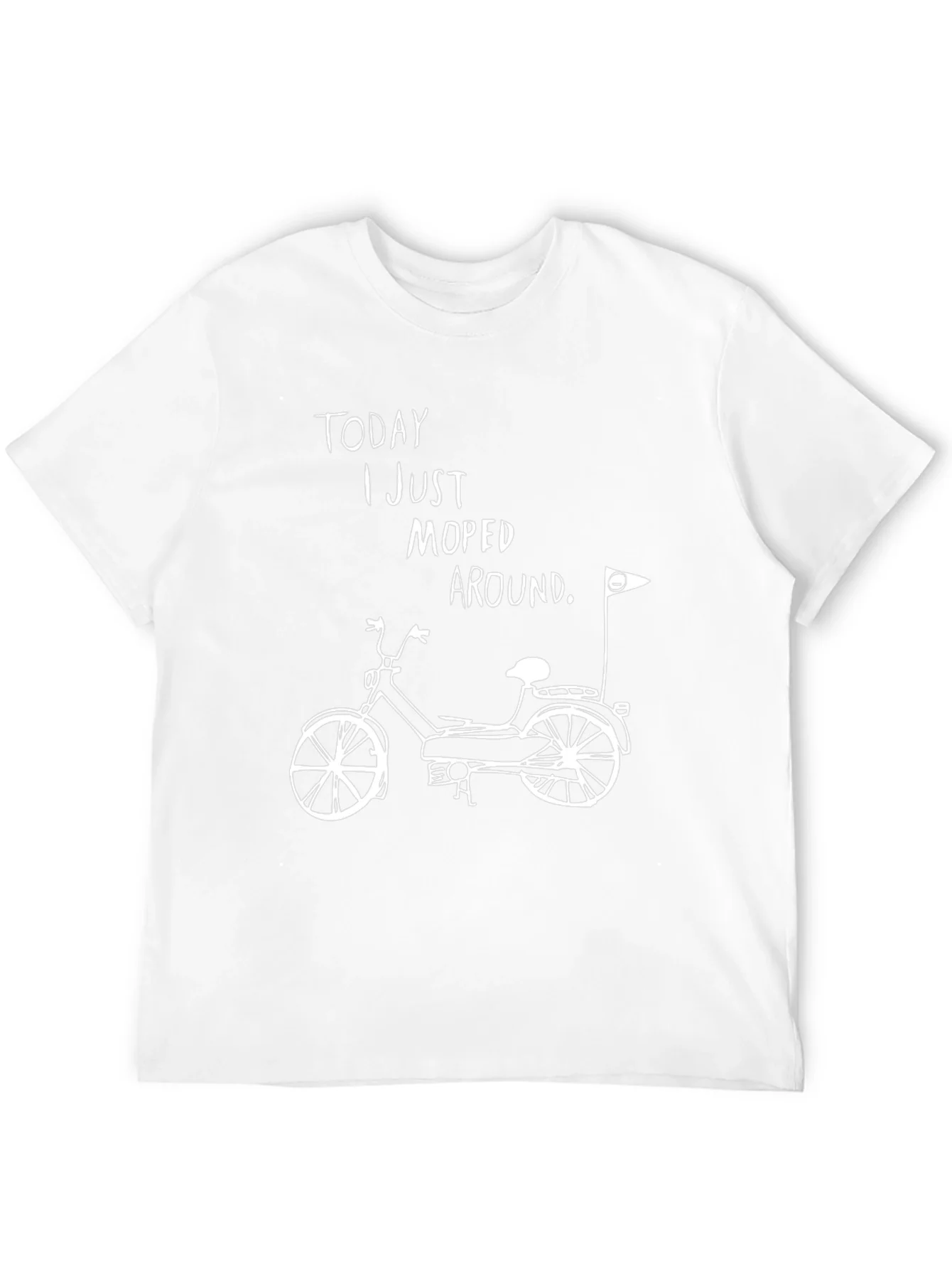 Moped Around Graphic Tee - Black