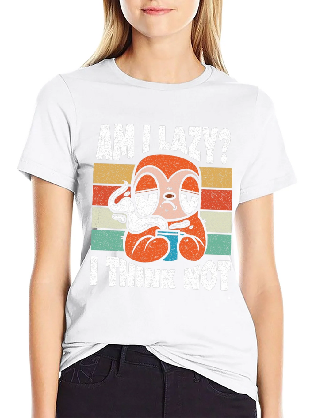 Am I Lazy? Sloth Graphic T-Shirt