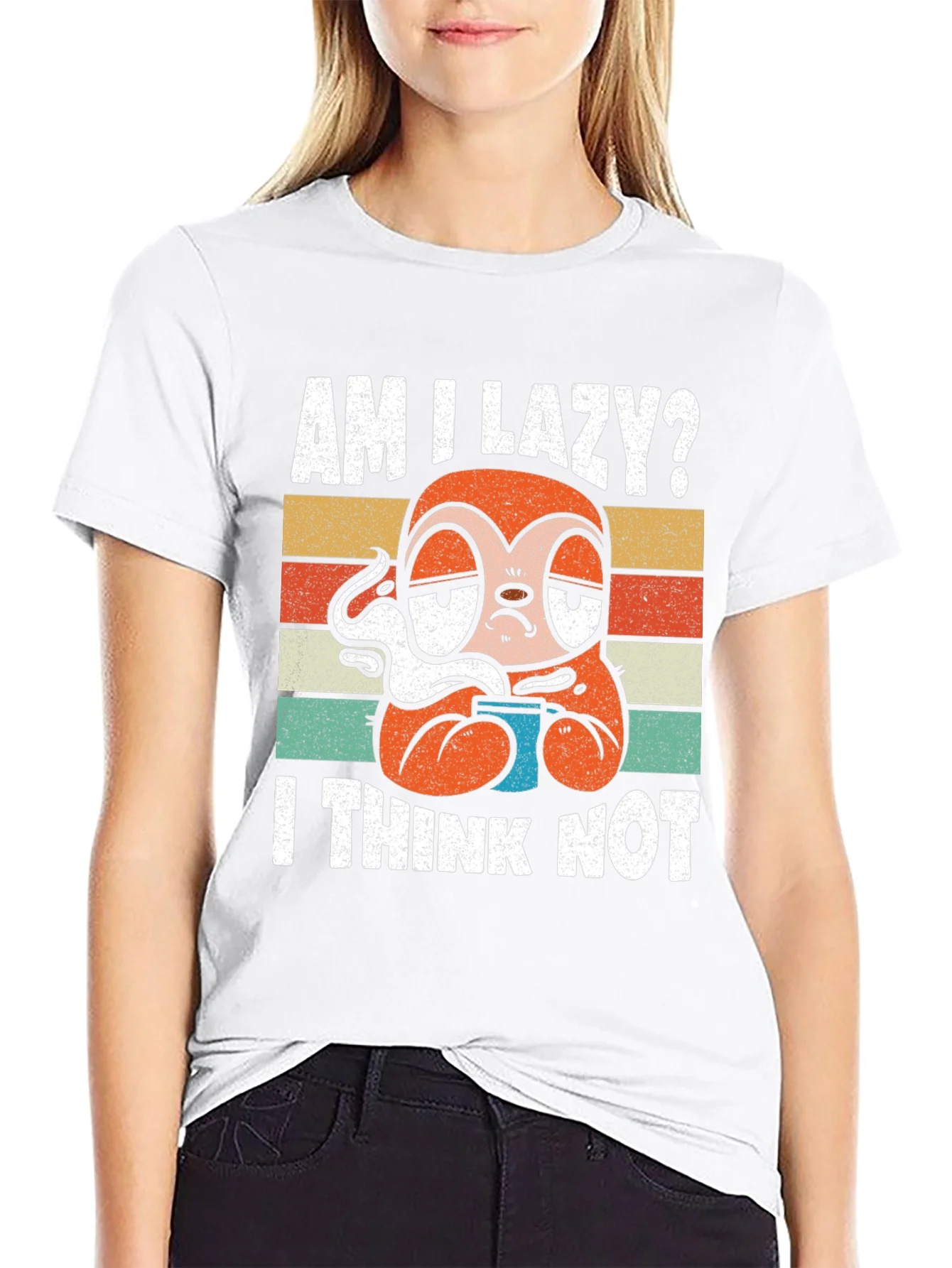 Am I Lazy? Sloth Graphic T-Shirt