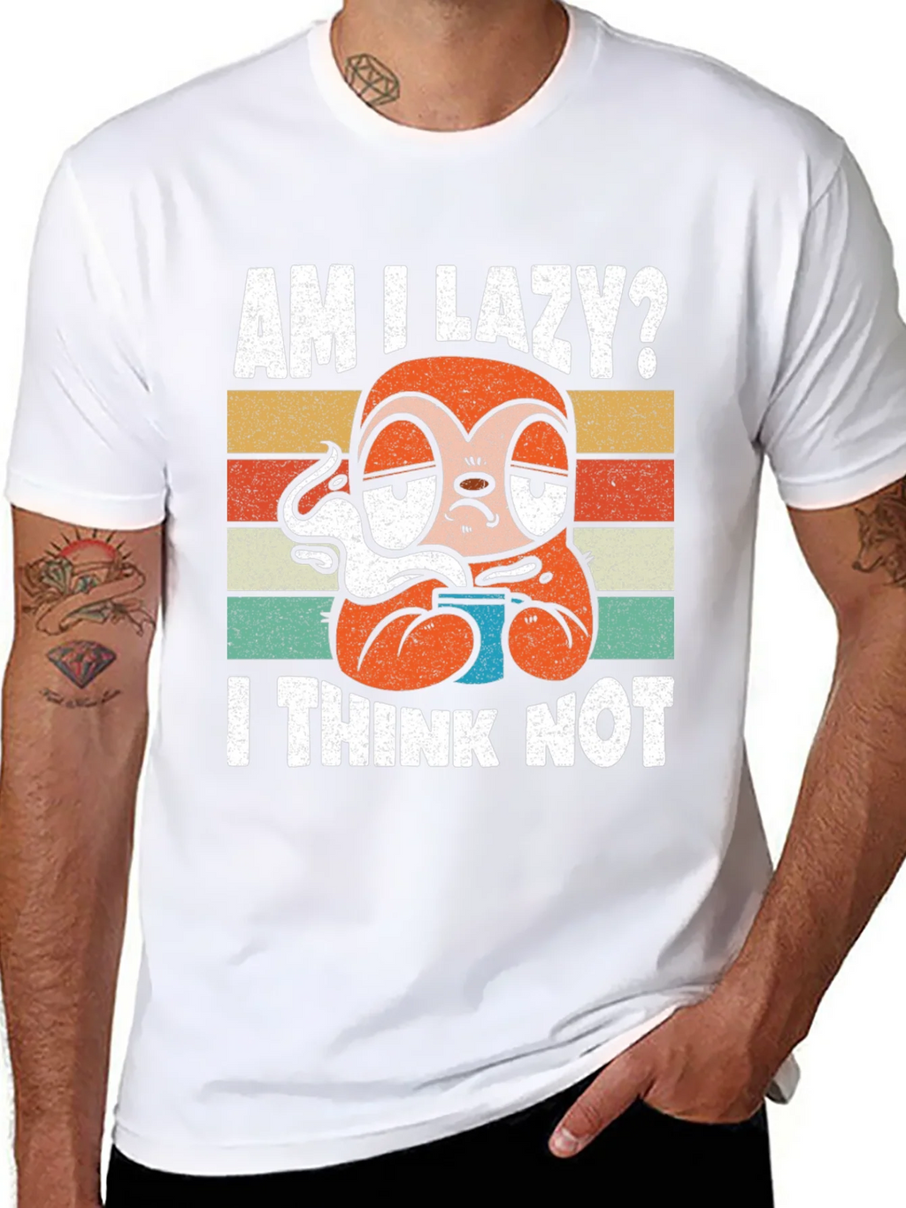 Am I Lazy? Sloth Graphic T-Shirt