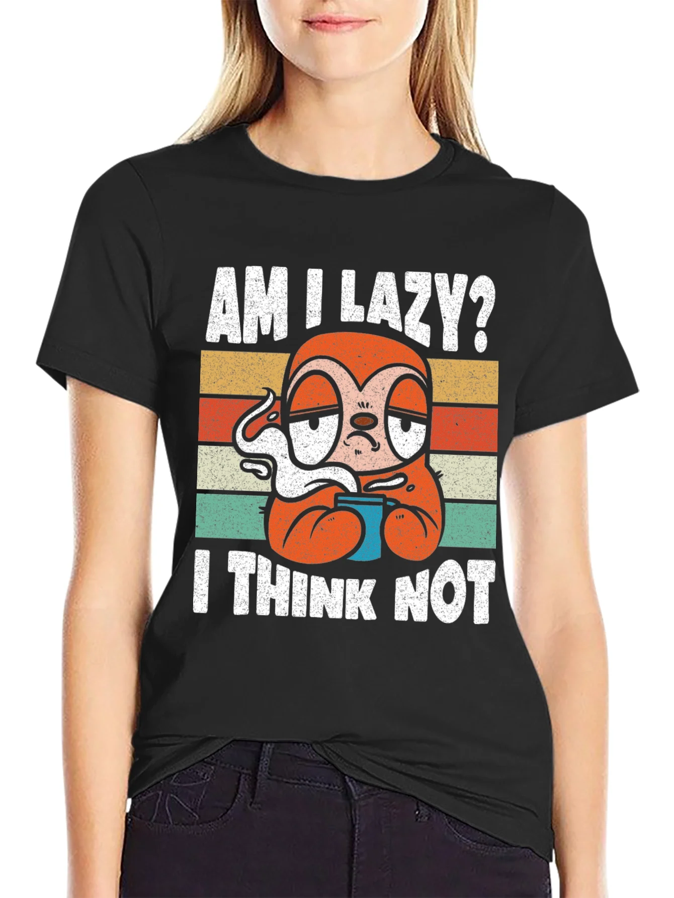 Am I Lazy? Sloth Graphic T-Shirt