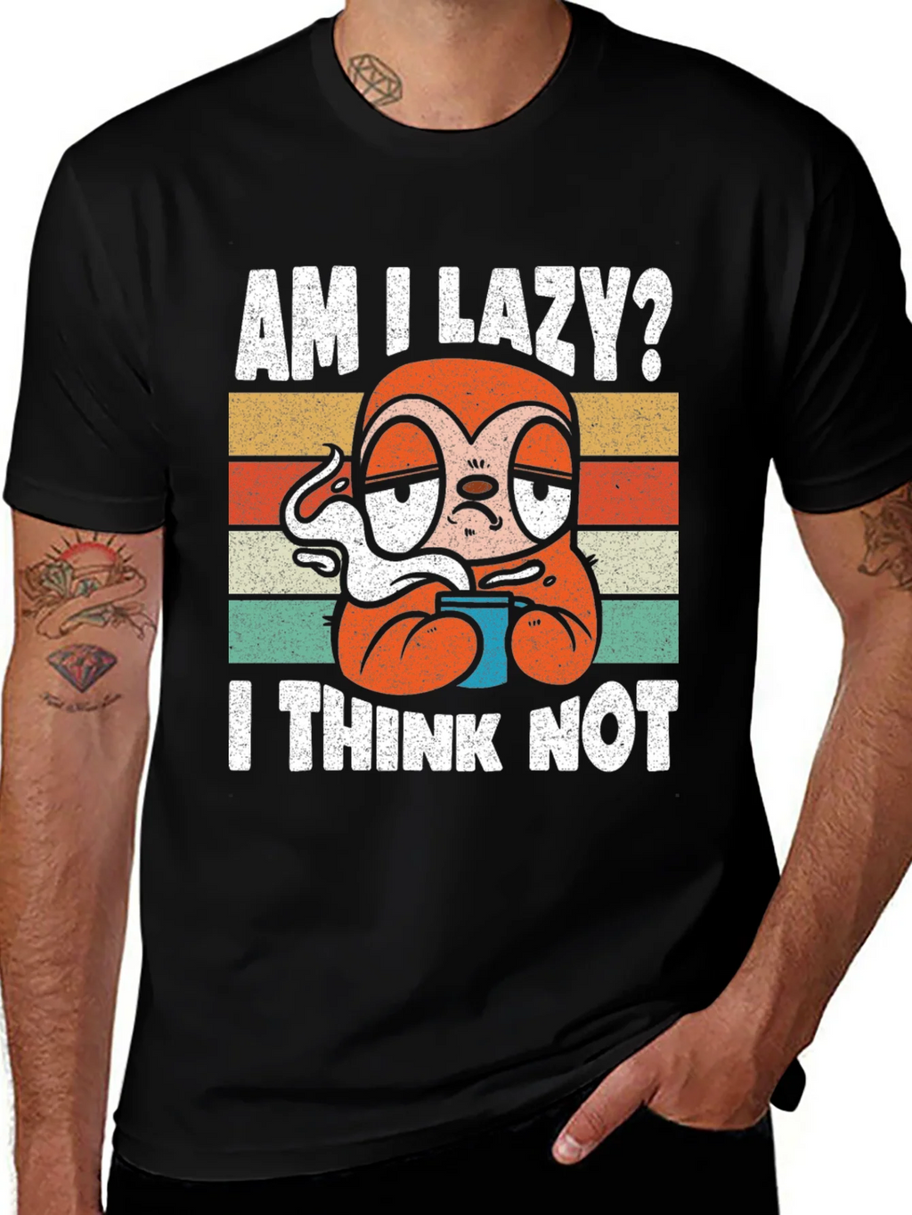 Am I Lazy? Sloth Graphic T-Shirt