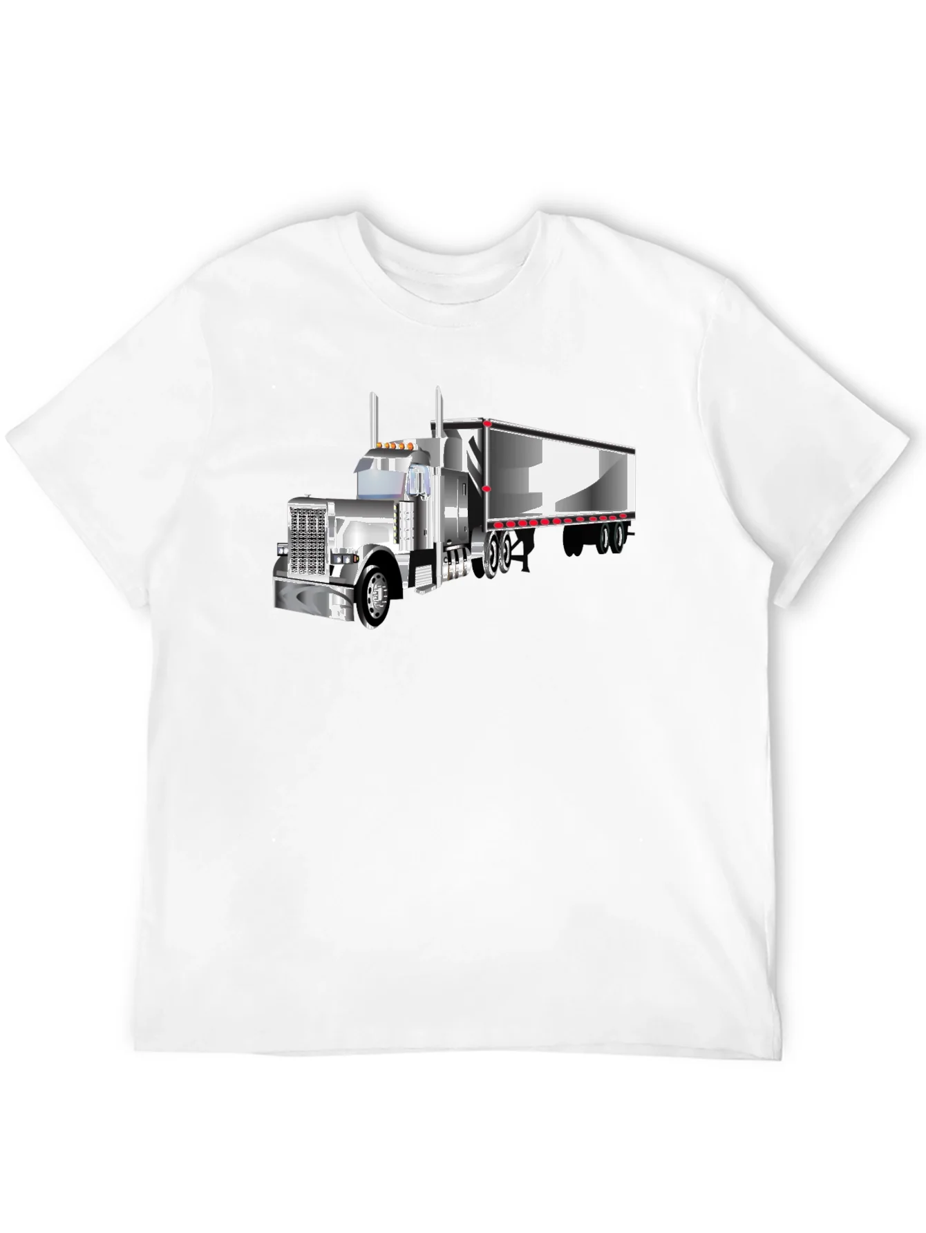 Trucker T-Shirt - Black Graphic Tee