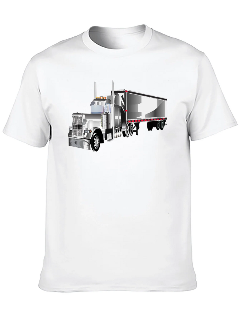 Trucker T-Shirt - Black Graphic Tee
