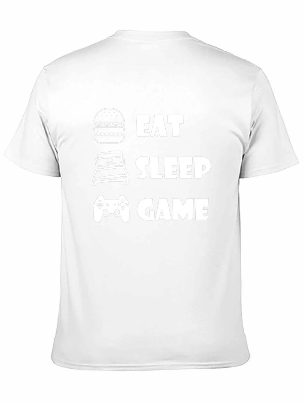 Eat Sleep Game Black Graphic T-Shirt