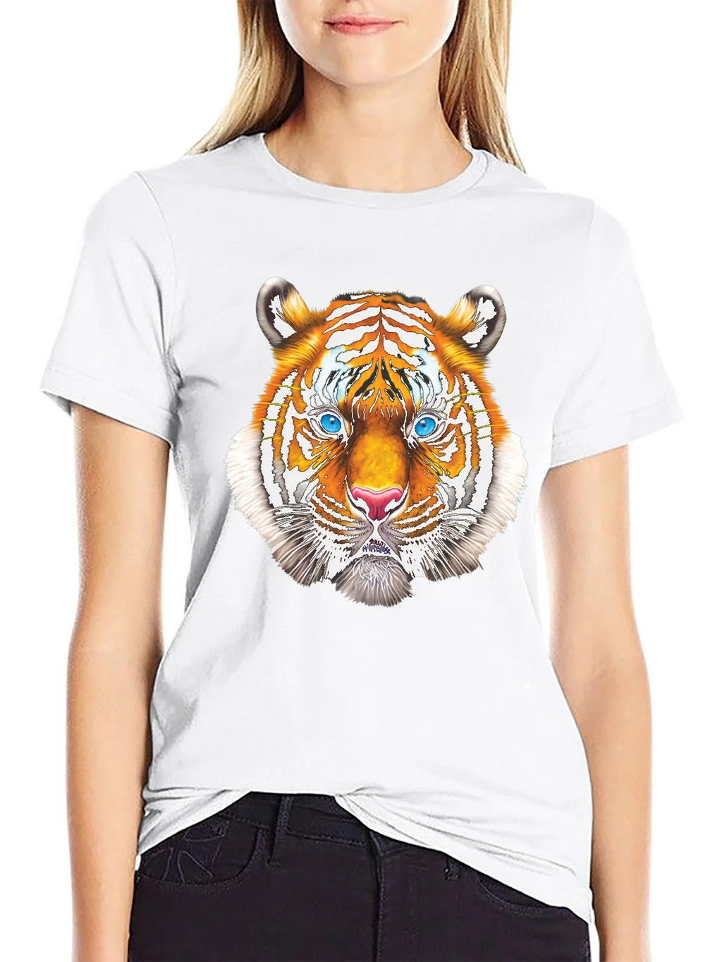 Cool Tiger Graphic Tee - Black