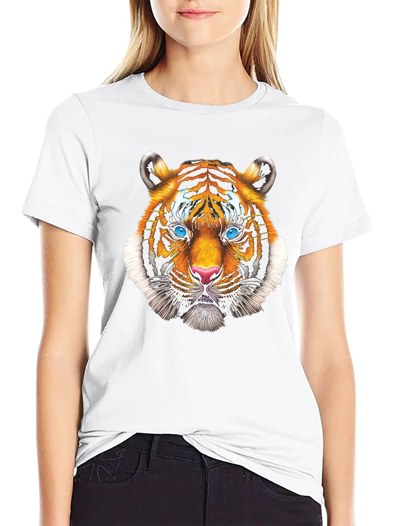 Cool Tiger Graphic Tee - Black