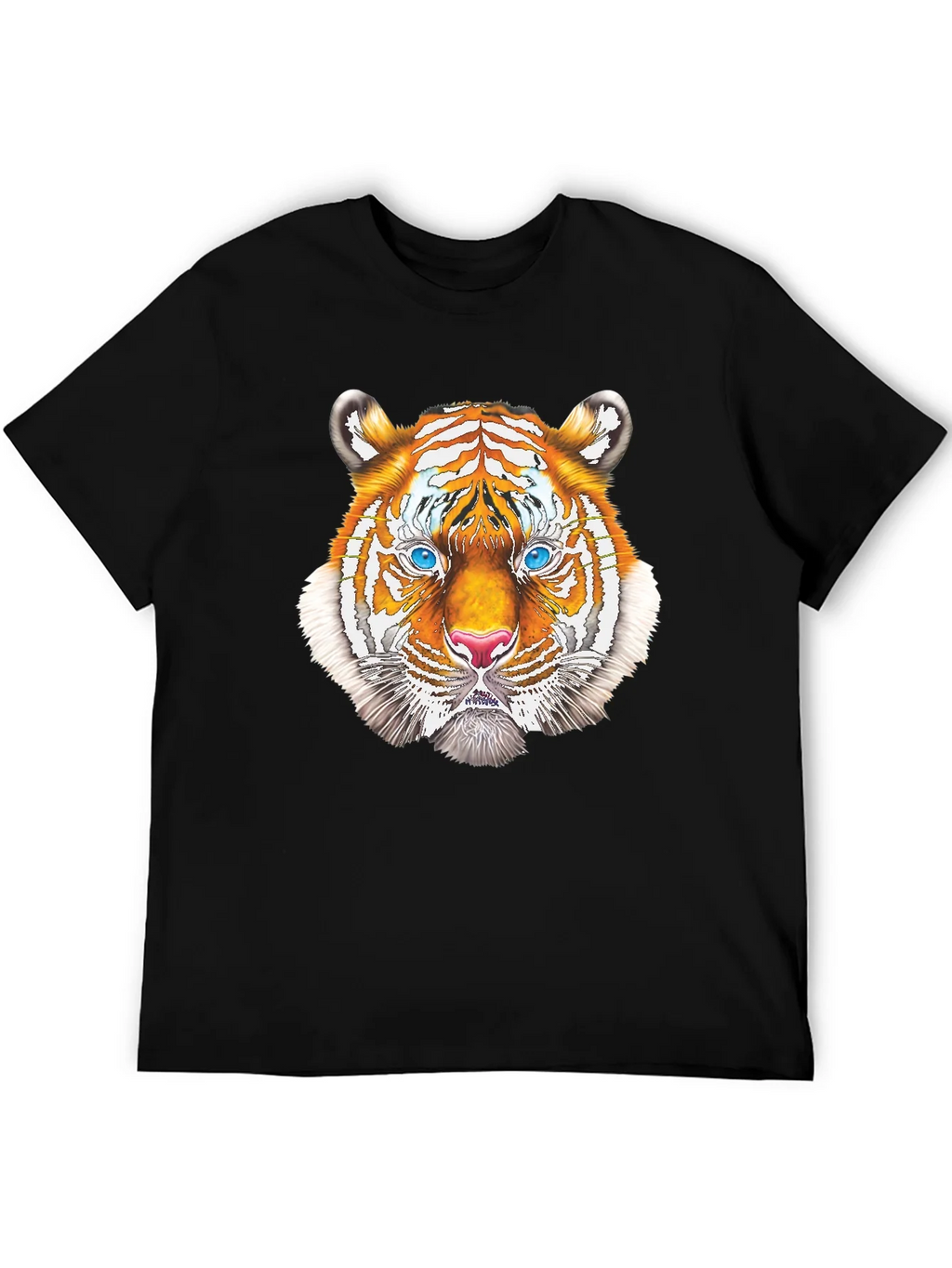 Cool Tiger Graphic Tee - Black