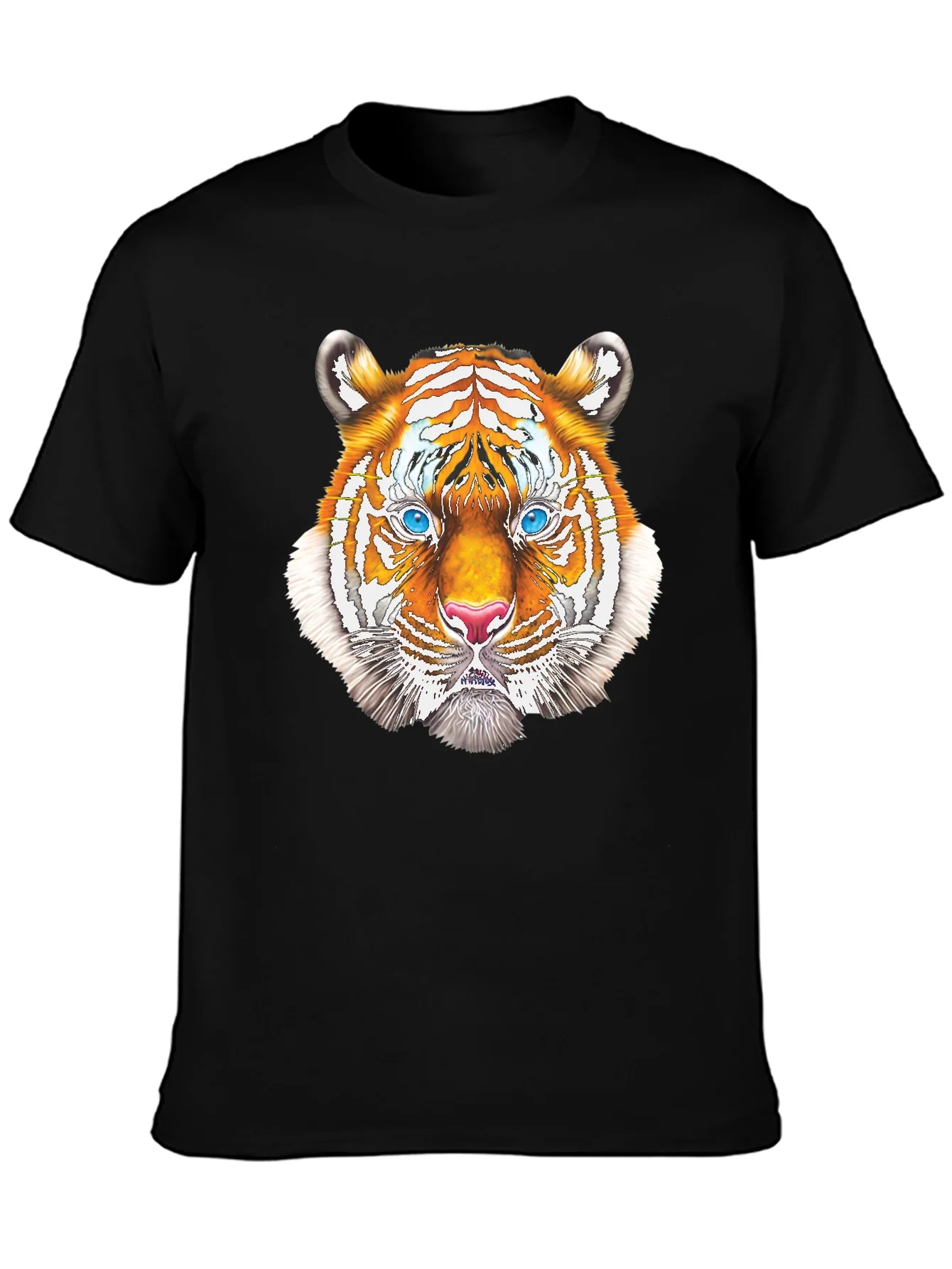 Cool Tiger Graphic Tee - Black