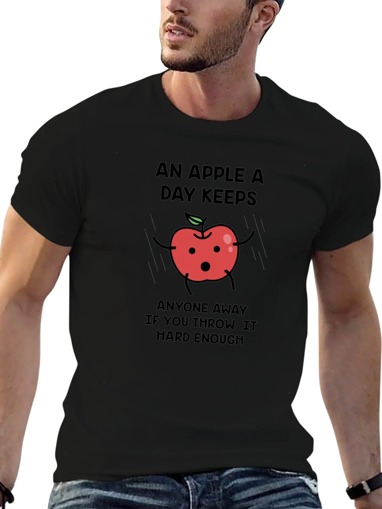 Funny Apple T-Shirt - An Apple a Day Keeps...