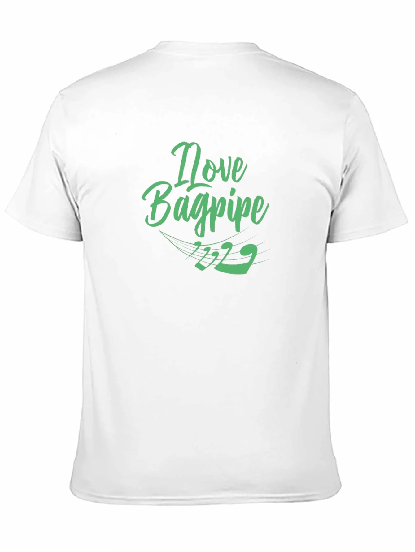 I Love Bagpipe Black T-Shirt - Unique Design