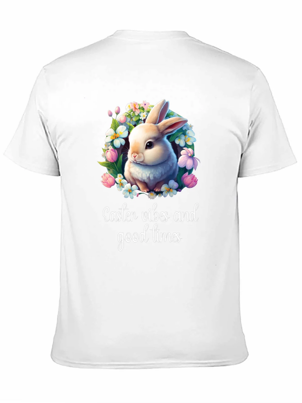 Easter Vibes Bunny Graphic T-Shirt