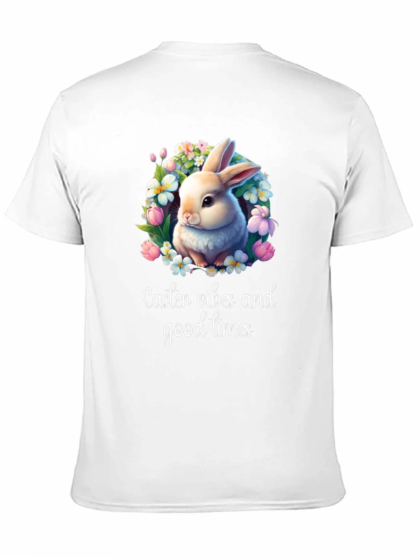 Easter Vibes Bunny Graphic T-Shirt